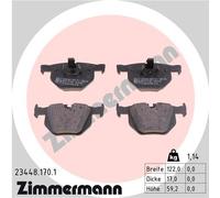 ZIMMERMANN 23448.170.1 Kit pastiglie freno, Freno a disco per BMW