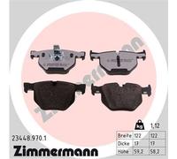 ZIMMERMANN 23448.970.1 Kit pastiglie freno, Freno a disco per BMW