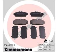 ZIMMERMANN 23463.170.1 Kit pastiglie freno, Freno a disco per NISSAN