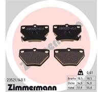 ZIMMERMANN 23521.140.1 Kit pastiglie freno, Freno a disco per TOYOTA,TOYOTA (FAW