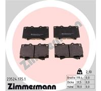 ZIMMERMANN 23524.175.1 Kit pastiglie freno, Freno a disco per LEXUS,TOYOTA,TOYOT