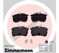 ZIMMERMANN 23527.150.1 Kit pastiglie freno, Freno a disco per HONDA