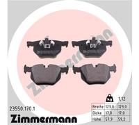 ZIMMERMANN 23550.170.1 Kit pastiglie freno, Freno a disco per BMW,BMW (BRILLIANC