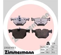 ZIMMERMANN 23550.970.1 Kit pastiglie freno, Freno a disco per BMW,BMW (BRILLIANC