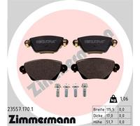 ZIMMERMANN 23557.170.1 Kit pastiglie freno, Freno a disco per FORD,JAGUAR,RENAUL