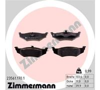 ZIMMERMANN 23561.170.1 Kit pastiglie freno, Freno a disco per CHRYSLER,DODGE