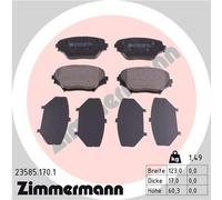 ZIMMERMANN 23585.170.1 Kit pastiglie freno, Freno a disco per TOYOTA