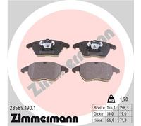 ZIMMERMANN 23589.190.1 Kit pastiglie freno, Freno a disco per AUDI,CITROËN,DS (C
