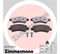 ZIMMERMANN 23599.990.1 Kit pastiglie freno, Freno a disco per CITROËN,CITROËN (D