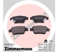 ZIMMERMANN 23620.165.1 Kit pastiglie freno, Freno a disco per TOYOTA
