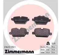 ZIMMERMANN 23623.170.1 Kit pastiglie freno, Freno a disco per BMW,BMW (BRILLIANC