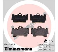 ZIMMERMANN 23694.165.9 Kit pastiglie freno, Freno a disco per AUDI,PORSCHE,VW