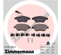 ZIMMERMANN 23705.180.2 Kit pastiglie freno, Freno a disco per ALFA ROMEO,CITROËN