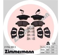 Pastiglie freno 23706.180.3 ZIMMERMANN per FIAT ALFA ROMEO PEUGEOT CITROËN