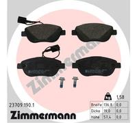 ZIMMERMANN 23709.190.1 Kit pastiglie freno, Freno a disco per FIAT,LANCIA