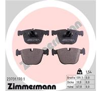 ZIMMERMANN 23731.170.1 Kit pastiglie freno, Freno a disco per BMW