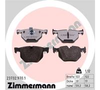 ZIMMERMANN 23732.970.1 Kit pastiglie freno, Freno a disco per BMW,BMW (BRILLIANC
