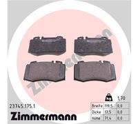 ZIMMERMANN 23745.175.1 Kit pastiglie freno, Freno a disco per MERCEDES-BENZ,MERC