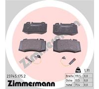 ZIMMERMANN 23745.175.2 Kit pastiglie freno, Freno a disco per MERCEDES-BENZ,MERC