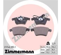 ZIMMERMANN 23746.185.1 Kit pastiglie freni