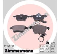 ZIMMERMANN 23762.200.1 Kit pastiglie freno, Freno a disco per AUDI