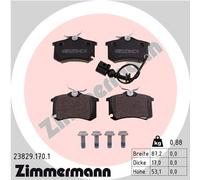 ZIMMERMANN 23829.170.1 Kit pastiglie freno, Freno a disco per SEAT,SKODA,VW