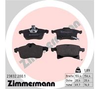 ZIMMERMANN 23832.200.1 Kit pastiglie freno, Freno a disco per CHEVROLET,OPEL,VAU