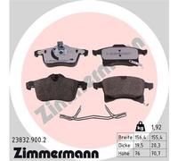 ZIMMERMANN 23832.900.2 Kit pastiglie freno, Freno a disco per CHEVROLET,OPEL,VAU
