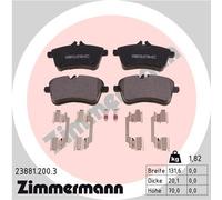 ZIMMERMANN 23881.200.3 Kit pastiglie freno, Freno a disco per MERCEDES-BENZ