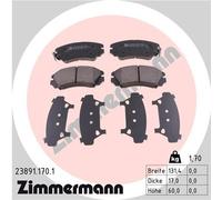 ZIMMERMANN 23891.170.1 Kit pastiglie freno, Freno a disco per HONDA,HYUNDAI,KIA,