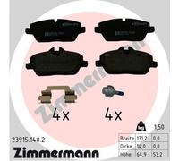 ZIMMERMANN 23915.140.2 Kit pastiglie freno, Freno a disco per BMW