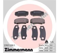 ZIMMERMANN 23921.200.1 Kit pastiglie freno, Freno a disco per CITROËN,FIAT,PEUGE