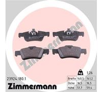 ZIMMERMANN 23924.180.1 Kit pastiglie freno, Freno a disco per MERCEDES-BENZ