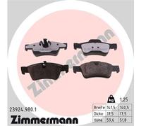 ZIMMERMANN 23924.980.1 Kit pastiglie freno, Freno a disco per MERCEDES-BENZ