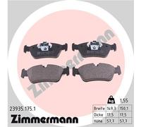ZIMMERMANN 23935.175.1 Kit pastiglie freno, Freno a disco per BMW,BMW (BRILLIANC