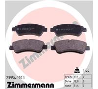 ZIMMERMANN 23954.190.1 Kit pastiglie freno, Freno a disco per CITROËN,DS,PEUGEOT
