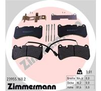 ZIMMERMANN 23955.160.2 Kit pastiglie freno, Freno a disco per ALFA ROMEO