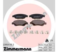 ZIMMERMANN 23959.175.2 Kit pastiglie freno, Freno a disco per CITROËN,GEELY,GLEA