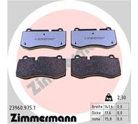 ZIMMERMANN 23960.975.1 Kit pastiglie freno, Freno a disco per MERCEDES-BENZ
