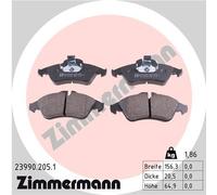 ZIMMERMANN 23990.205.1 Kit pastiglie freno, Freno a disco per MERCEDES-BENZ