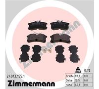 ZIMMERMANN 24013.155.1 Kit pastiglie freno, Freno a disco per OPEL,TOYOTA