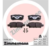ZIMMERMANN 24014.155.1 Kit pastiglie freno, Freno a disco per CHRYSLER,DODGE,JEE