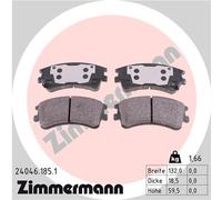 ZIMMERMANN 24046.185.1 Kit pastiglie freni