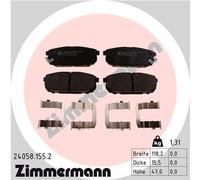 ZIMMERMANN 24058.155.2 Kit pastiglie freno, Freno a disco per KIA