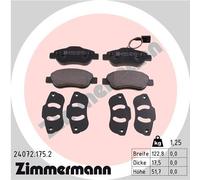 ZIMMERMANN 24072.175.2 Kit pastiglie freno, Freno a disco per FIAT,FORD