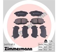 ZIMMERMANN 24073.165.1 Kit pastiglie freno, Freno a disco per LANCIA