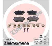 ZIMMERMANN 24077.190.4 Kit pastiglie freno, Freno a disco per MERCEDES-BENZ