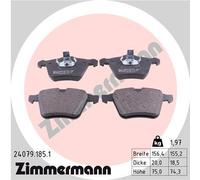 ZIMMERMANN 24079.185.1 Kit pastiglie freno, Freno a disco per JAGUAR