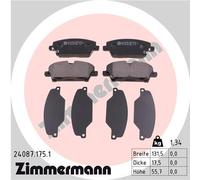 ZIMMERMANN 24087.175.1 Kit pastiglie freno, Freno a disco per HONDA