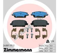 ZIMMERMANN 24087.175.2 Kit pastiglie freno, Freno a disco per HONDA